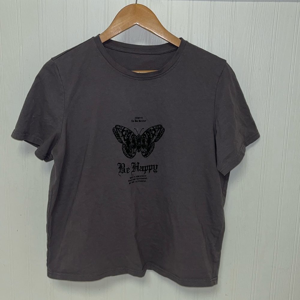 Butterfly T-shirt Be Happy When You Can’t Find the Sunshine be the Sunshine